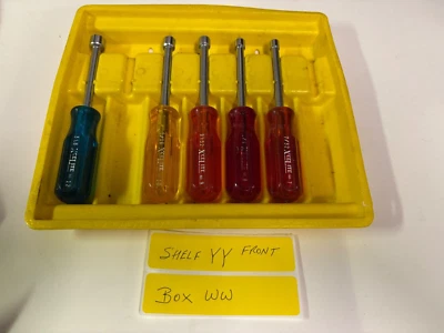 XCELITE 7-PIECE STANDARD HOLLOW-SHAFT NUT DRIVERS PARTIAL SET - Image 1 of 3