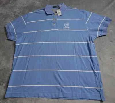 Camisa Polo Page & Tuttle Viper Para Mujer XL Azul Blanco Rayas Bordado Logo! Foto 1 de 4