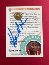 1992 Star Pics Harold Miner Auto Basketball Card  /C75