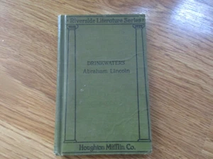 1919 Drinkwater's Abraham Lincoln A Play Riverside Literature Series - Imagen 1 de 5