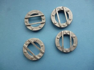 Model Boat White Metal Cast Portholes 25mm AM22 X4 Pcs - Picture 1 of 4