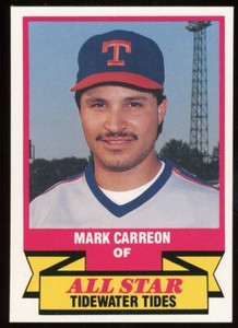 1989 CMC Team Issue Tidewater Tides MARK CARREON RC METS CHICAGO IL