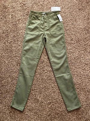 Pantalones ajustados Joie Andira Cut 001977 $228 talla 23 aguacate 19-0-7024-PT01347 Foto 1 de 3