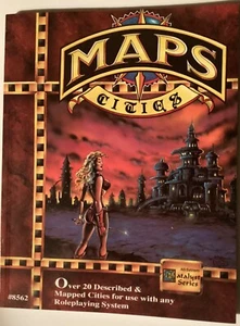 Karten Buch #1 - Städte NEUWERTIG Fliegender Büffel AD&D D&D Generisches Fantasy-Ergänzungsmittel - Bild 1 von 2