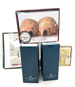 All Occasion Cards (Christmas, Birthday, Thank You Etc) cards boxed Lot Of 5 Box - Picture 1 of 16