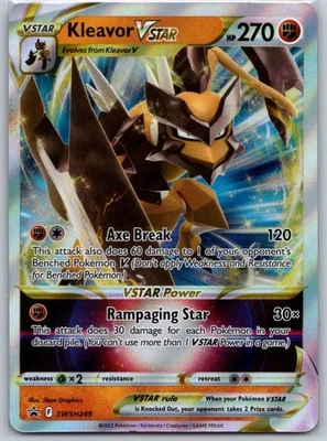 Kleavor VSTAR - SWSH249 Reverse Holo SWSH: Sword & Shield Promo Cards NM - Image 1 of 2