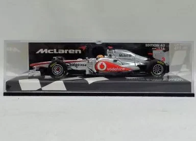 Mini car 143 VODAFONE MCLAREN MERCEDES MP426 2011 Mobil1 #3 Silver x Red - Image 1 of 1