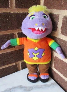  Purple Monster Look Doll 11" Plush M Logo Orange Shirt Brown Pants Boy Look - Picture 1 of 2