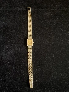 Orologio Cyma Oro 14K e Diamanti Donna Quarzo Vintage 1939 Iscrizione - Foto 1 di 8
