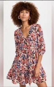 Banjanan Macaw Monarch Black Mini Dress $320 NWT Extra Large XL - Picture 1 of 5