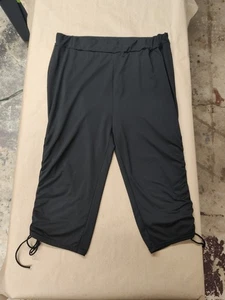 Women’s Black Lace Up Leg Pants, Size 8X - Picture 1 of 11