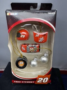 Mini adornos coleccionables Tony Stewart Nascar #20 nuevos con licencia naranja Trevco - Imagen 1 de 5