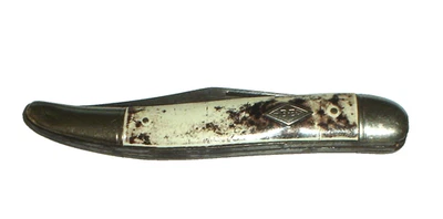 Vintage Imperial Prov. R.I. U.S.A. DE Diamond Edge 2-Blade Folding Fish Knife - Image 1 of 4