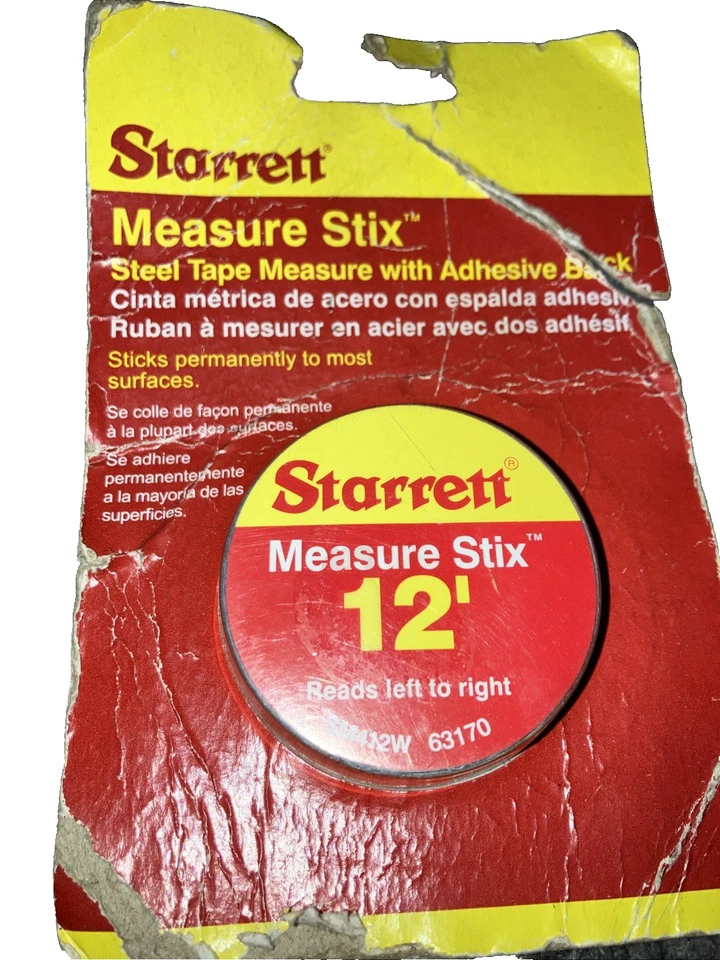 Starrett Sm412w 1/2 Inch X 12 Foot Measure Stix