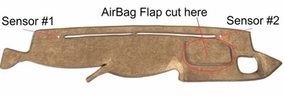 定制适合仪表板盖适用于 Land Cruiser 1999 - 2002 年美国制造 DashBoard 38-113A — 第 1/4 张图片