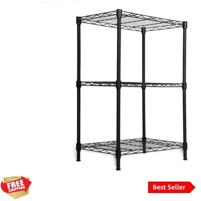 3 Tier Storage Shelves, Heavy Duty Metal Shelving, 400 lbs Capacity per Shelf... - Image 1 of 4