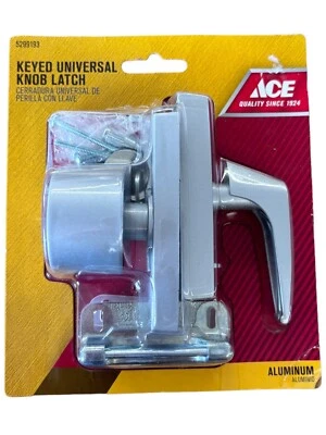 Универсальная алюминиевая защелка с ключом Ace Hardware  - Изображение 1 из 2