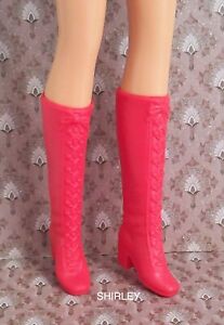 BARBIE red lace-up boots Mattel Korea