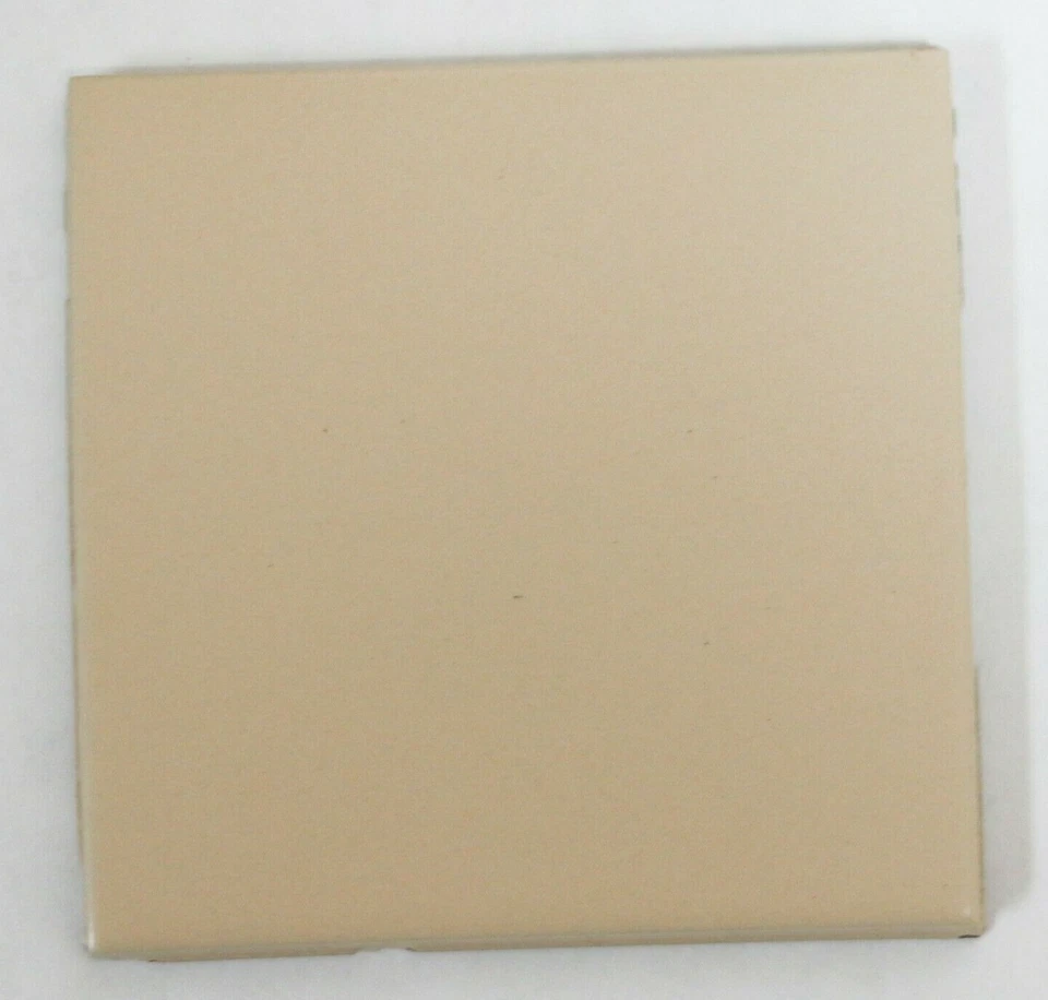 3 7/8" x 3 7/8" Rich Cream Tile Matte Wall Remodel Mosaic Ceramic C#641 1 Pc - Image 1 of 1