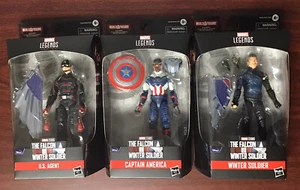 Hasbro Marvel Legends Disney+ Falcon Capitán América Soldado de Invierno EE. UU. Agente - Imagen 1 de 7