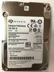 SEAGATE ST600MP0006 600GB 15000RPM 12Gbs 256MB 15K 2.5'' SAS Hard Drive - Picture 1 of 4