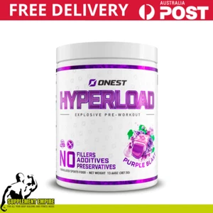 Onest Hyperload Pre workout Pump Strength Preworkout Energy Purple Blast 25 srv - Picture 1 of 10