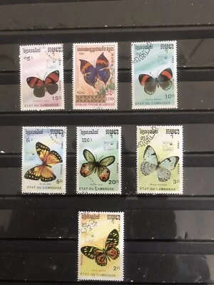 7 Sri Lanka 1989 Butterfly stamps Used - Image 1 of 4