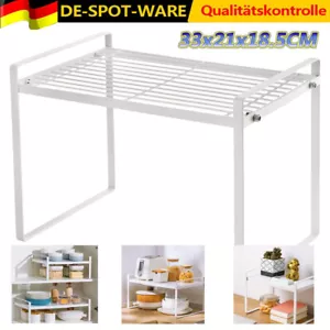 Regaleinsatz Küchenschrank Organizer mit Anti-Rutsch Matte für Küche Sideboard - Bild 1 von 17