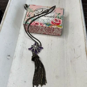 Plunder Design Vintage Necklace with Purple stone - Picture 1 of 1