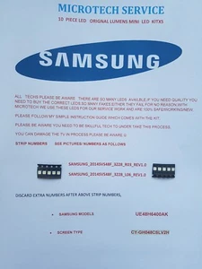 Samsung UE48H6400AK SAMSUNG_2014SVS48F_3228_R03/L06 10 STÜCK LUMEN LED KIT - Bild 1 von 6