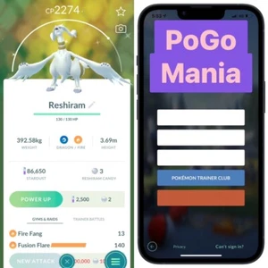 Shiny Reshiram✨mini PTC 20k✨Fusion Flare✨Legacy Moveset✨ - Bild 1 von 1