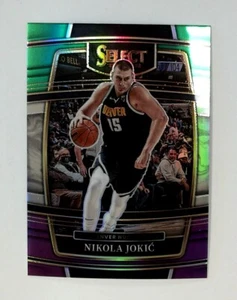 2021-22 Panini Select #82 Nikola Jokic Green White Purple Prizms Denver Nuggets - Picture 1 of 2