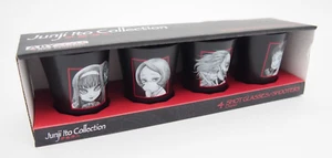 Juego de disparos de vidrio de 4 disparos ABYSTYLE Junji Ito Collection rojo negro blanco 1,7 oz - Imagen 1 de 9