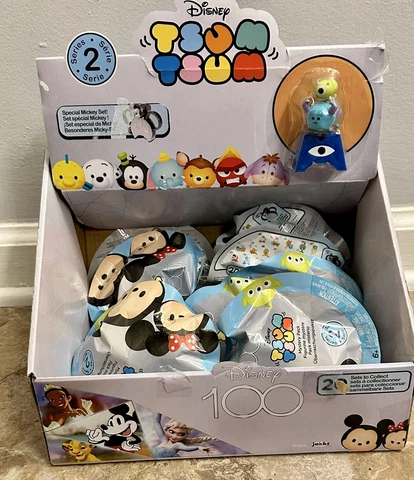 NEW! LOT OF 11 -DISNEY TSUM TSUM - 100 YEARS OF WONDER - SERIES 2 - BLIND PACKS Cover
