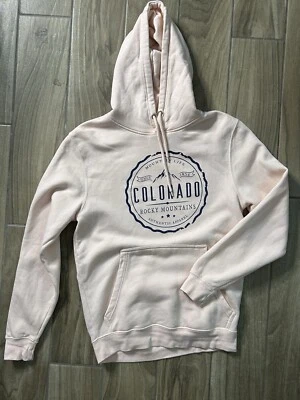 Sudadera con capucha rosa grande Mountain Life Colorado Rocky Mountains para mujer Foto 1 de 4