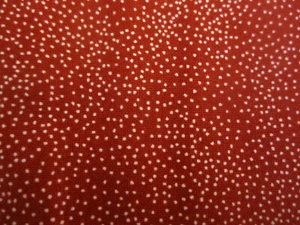 Cotton fabric RETIRED Moda 5735 MERRY STARTS HERE Tiny Tiny White Dot on Red BTY - Picture 1 of 8