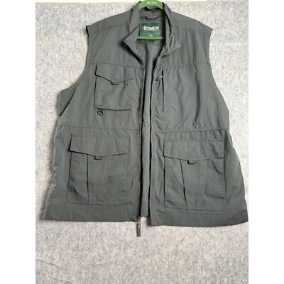 Outdoor Life Chore Jacket Men's 2XL Black 100% Nylon Casual Sleeveless Full Zip - Image 1 of 4