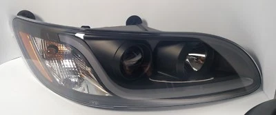 (RH) Blackout Headlight for Peterbilt w/ LED Dual Function Running Light - Image 1 of 4
