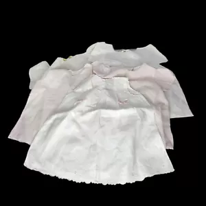 Lot of Fragile Antique Edwardian/Victorian Baby Dresses Slips/Nightgown Set of 5 - Picture 1 of 14