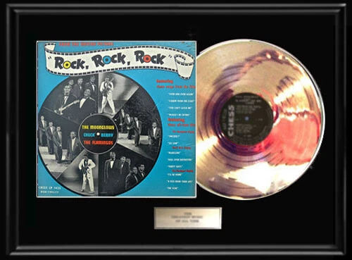 ROCK ROCK ROCK ! SOUNDTRACK LP CHESS BLACK LBL GOLD METALIZED RECORD CHUCK BERRY - Image 1 of 1
