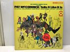 Vintage Vinyl LP- Pat McCormick/Tells It Like It Is - DJ Copy - 1968