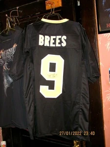 Camiseta Drew Brees New Orleans Saints autografiada firmada XL CERTIFICADO DE AUTENTICIDAD PAAS holograma - Imagen 1 de 4