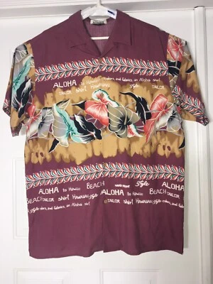L.A. Attitude  silk hawaiian Short Sleeve button shirt Sz. XL - Изображение 1 из 4