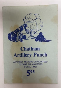 Chatham Artillery Punch Recipe The Shrimp Factory Savannah GA Postcard Booklet - Picture 1 of 3