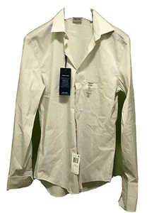 Kenneth Cole Mens Dress Shirt Size 17.5 34/35 Slim Broadcloth French Cuff $69 - Picture 1 of 2