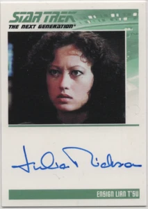 Complete Star Trek TNG S1 Autograph Card Julia Nickson as Ensign Lian T'su - Picture 1 of 2