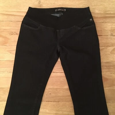 Черные вареные джинсы Serfontaine Mezzanine прямые штанины для беременных 27 30x33 - Изображение 1 из 4