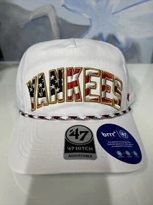 New York Yankees White Flag Flutter `47 Hitch - Picture 1 of 4