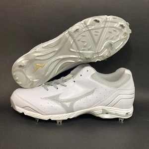 Mizuno- 9-Spike Advanced Classic 7 Baseball Cleats- Gray & White - New w/Out Box - Picture 1 of 10