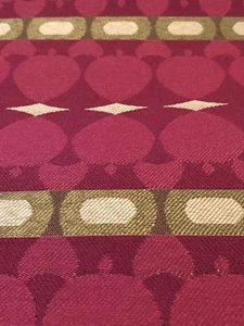 Polsterstoff Crypton Rot Magenta Fuchsia Himbeere Oliv 4 Yards Polyester - Bild 1 von 5